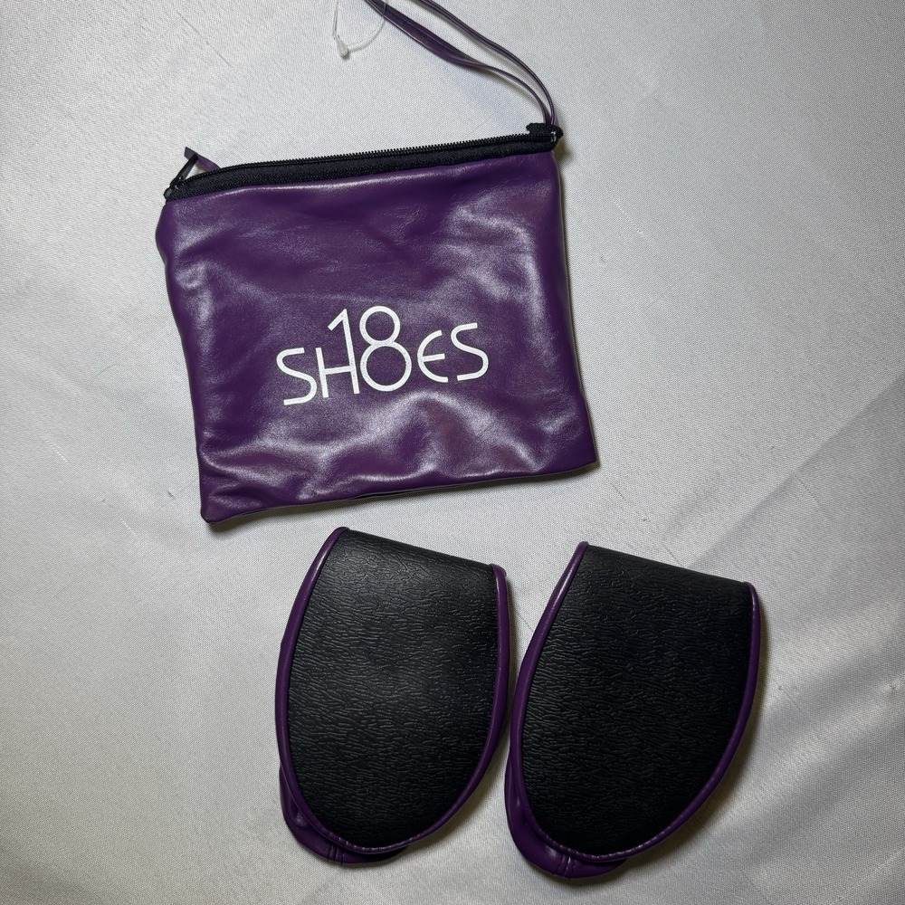 Shoes‎ 18 Womens 5/6 Purple Foldable Portable Packable Ballet Flat Pouch